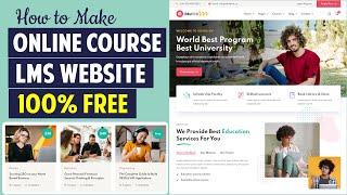 How to Create Online Course, LMS, Educational Website like Udemy with WordPress 2024 - Tutor LMS