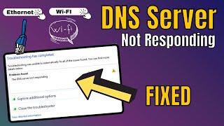 How to Fix DNS Server Not Responding On Windows 11/10/7/ | Wi Fi or Ethernet Connection (2022)