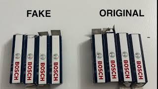 Bosch spark plugs Fake and Original обзор свечи зажигания подделка и оригинал Bosch