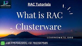 RAC Clusterware | Oracle RAC Introduction | How Oracle RAC Works ? 