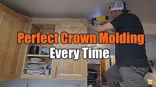 Professional Crown Molding Install | Tips and Tricks For Perfection | THE HANDYMAN |