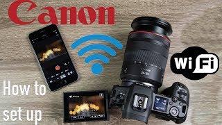 Canon EOS R Wifi Setup