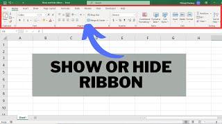 How to Show or Hide Ribbon in Excel