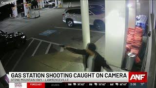 Shooting at Gwinnett County gas station caught on camera