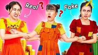 Real Mom Vs Fake Mom... Who Is The Best Mommy? - Funny Stories About Baby Doll Family