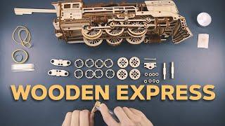 Wooden Express - Assembly instruction of mechanical model by wooden.city.