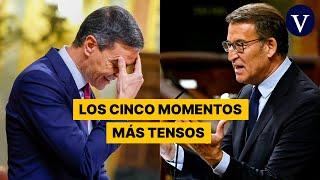 Los cinco momentos más tensos del cara a cara Sánchez-Feijóo