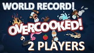 Overcooked World record -  2 Players - Level 1-1 - Score: 310