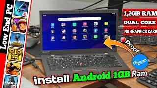 How To Install Remix OS On 1/2GB RAM PC | NO GRAPHICS CARD | NO VT | FIX OPENGL | Dual Core PC's