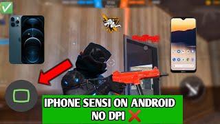 How To Get iphone Sensitivity️ in Android Free Fire