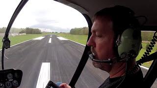 Day 1 Student Pilot Helicopter flight lesson - How to Hover - Robinson R44