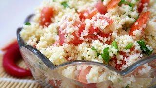 Салат с кускусом и помидорами  Полезный легкий и вкусный