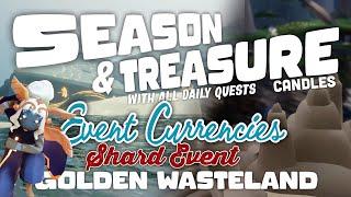 Today’s Season & Treasure Candles and Daily Quests | Golden Wasteland | SkyCotl | NoobMode