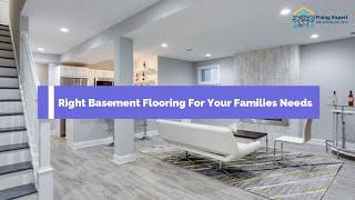 A Guide To Choose Right Basement Flooring For Your Families Need | Best Basement Flooring Ideas 2022