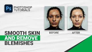 How To Soften Skin And Remove Blemishes in Photoshop | Skin Retouching