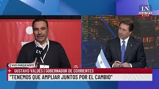 Gustavo Valdés, Gobernador de Corrientes: "Tenemos que ampliar Juntos por el Cambio"