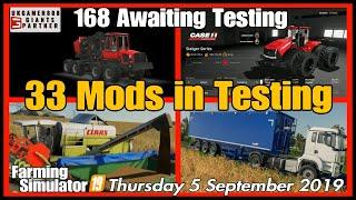 Mods in Testing list fs19 Giants mods in testing #fs19 mods review farming simulator 19 ls19 mods