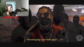 Danish Drill reaction! Shooter Gang skyder hele gamet på Tupac beat / Freestyle #AmericanReacts