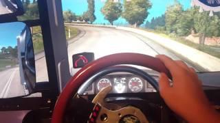 Insane homemade truck simulator, logitech g27 euro truck simulator 2 ets2 scania Poland