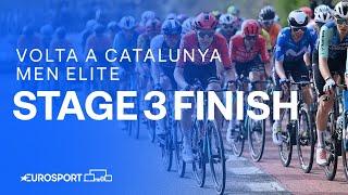 PHENOMENAL PERFORMANCE!  | Stage 3 Finish Volta a Catalunya 2024 | Eurosport Cycling