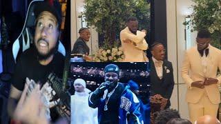 On the Cob! Akademiks reacts to Groom doing his wedding entrance to “Not like us”