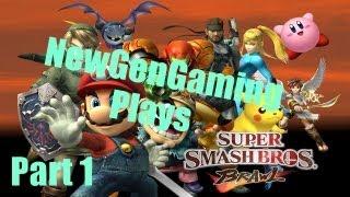 NewGenGaming Plays Super Smash Bros. Brawl Part 1