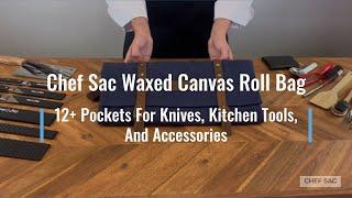 | Chef Sac - Best Knife Bags for Culinary Mavericks | The Chef Knife Waxed Canvas Roll Bag