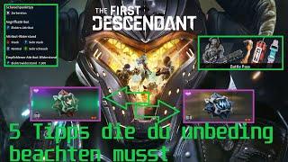 The First Descendant - 5 Tipps musst Du beachten - Mastery - Kolosse - Gameplay - Anfänger