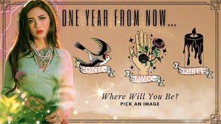 Where You Will Be ONE Year from Now…︎Pick An Image︎ Psychic Tarot Reading