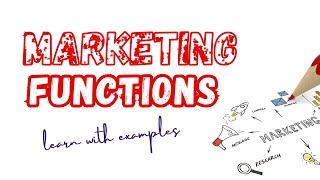 Functions of Marketing | Marketing Management By Hafsa