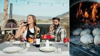 OUR OUTDOOR KITCHEN! | Outdoor Grilling & Dining | Denver Steaks | Pizza Oven Ciabatta Rolls