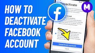 How to DEACTIVATE Facebook Account - UPDATED