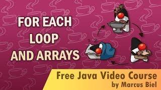 Java for Beginners 9 - for each loop and arrays