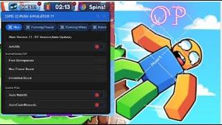 PUSH SIMULATOR  OP Script Free Gamepasses, Unlim Boost, AutoFarms and much more