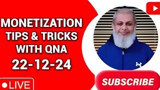 YouTube Monetization Tips and Tricks | YT Tech Mentor is Live