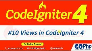 #10 Views in CodeIgniter 4 | Loading Multiple views