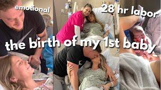 RAW & REAL LABOR & DELIVERY | Birth Vlog of our first baby!  *emotional* 2022