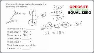 Solving Equations And Trapezoid Angles