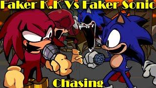 FNF | Faker Knuckles Vs Faker Sonic | Chasing - Sonic.Exe | Mods/Hard/FC |