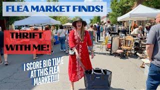 I SCORED BIG TIME! | Flea Market Finds | Thrift With Me