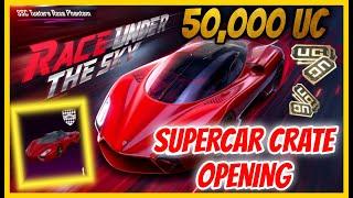 50,000 UC SUPERCAR CRATE OPENING - SSC TUATARA / LUCKIEST CRATE OPENING IN BGMI