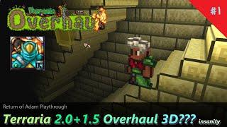 Terraria Overhaul 3D 2.0 + 1.5..? = Total Madness ─ Playing Terraria Overhaul in 1.4 #1