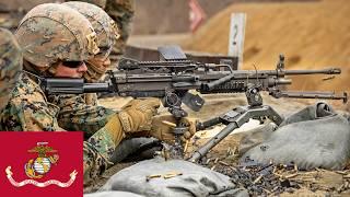 US Marines from the support battalion. Live fire exercises in the Republic of Korea.