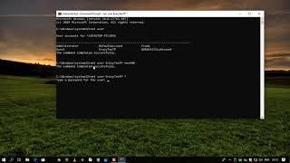 How to Change your Account Password Using Command prompt on Windows 10
