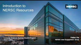 Introduction to NERSC Resources, June 2021