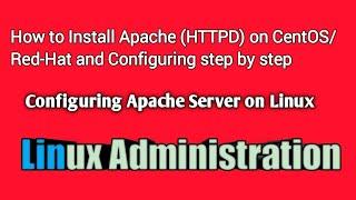 How To Install Apache (HTTPD) On CentOs 7/Red-Hat and Configuring step by step