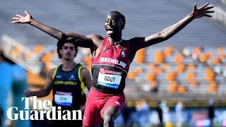 Sprinter Gout Gout, 16, breaks Australia’s longstanding men’s 200m record