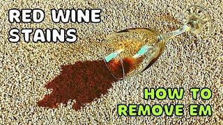 How to Remove RED WINE Stains From Carpet