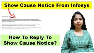 Infosys Notice To Show Cause | How To Reply To This Notice? | Infosys Update 2022