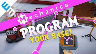 MECHANICA Gameplay - Program Your Base - Scrap Mechanic Meets Factorio!